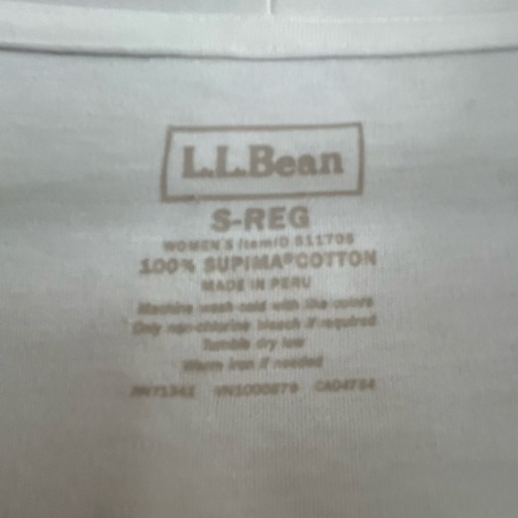 L.L. Bean Classic White Supima Cotton cardigan NWOT - Picture 4 of 5